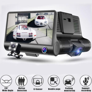 Auto Kamera – 3 Objektiva Za Snimanje 4.0 inch-a - auto kamera 3 objektiva