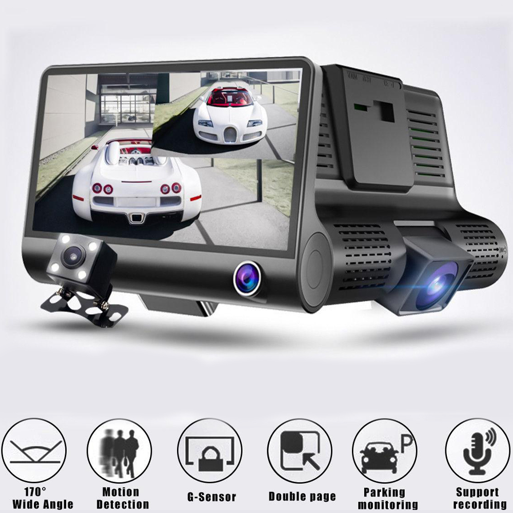 Auto Kamera – 3 Objektiva Za Snimanje 4.0 inch-a - auto kamera 3 objektiva