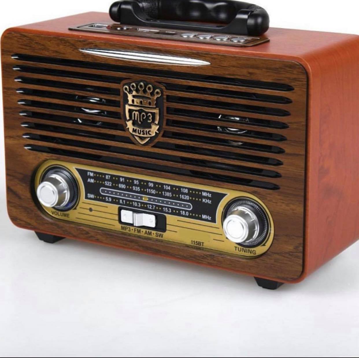 Bluetooth Zvučnik FM Radio + USB Retro NOVO 2
