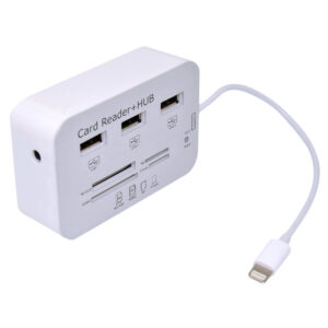 Čitač kartica 3 USB 2.0 Hub SD MicroSD MS M2 - čitač kartica