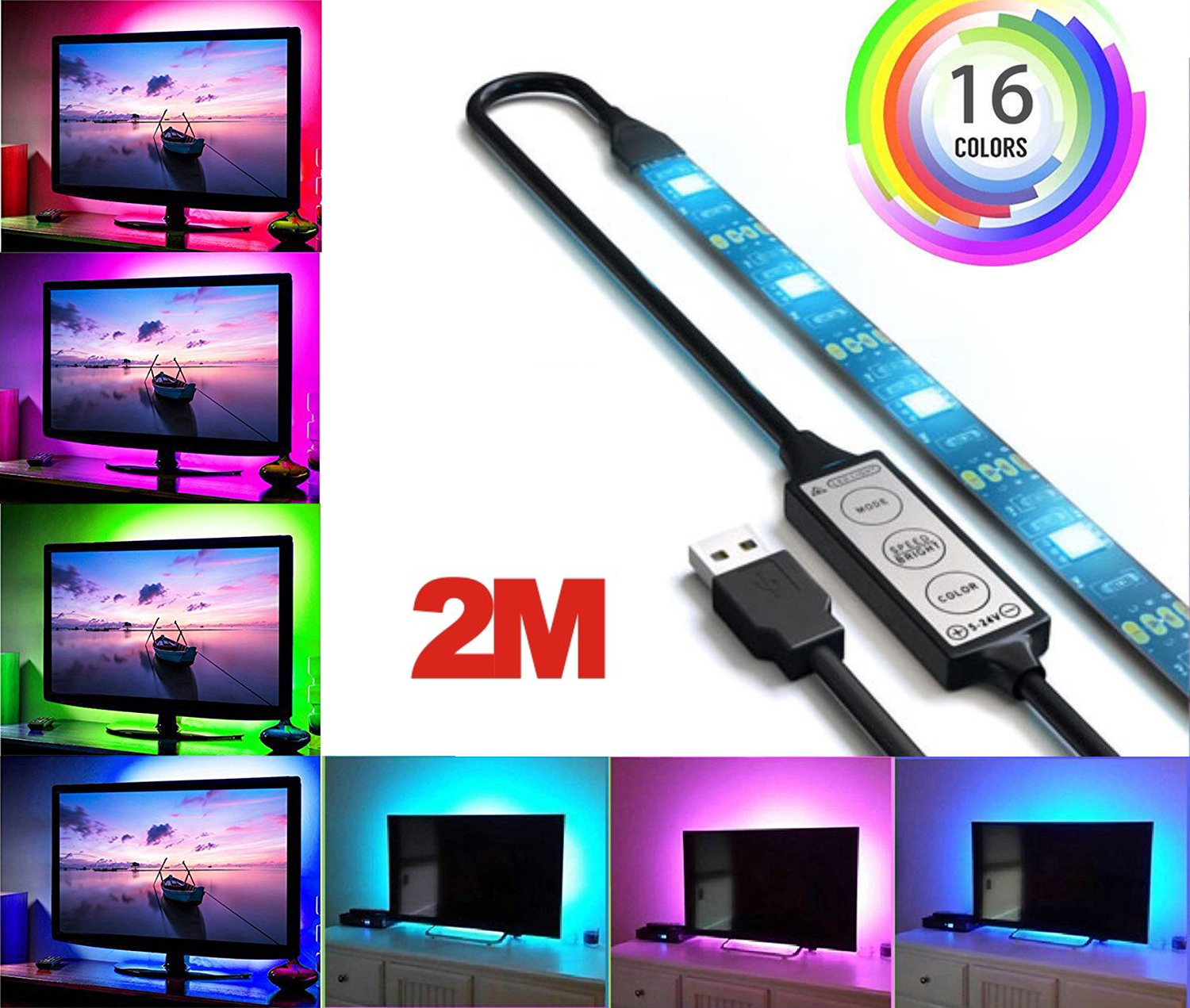 TV LED Traka RGB 2 Metra - RGB LED traka