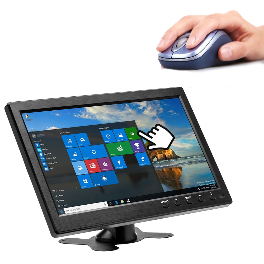 10.1” HD Monitor for Mini TV & Car Video Player & Computer Display TFT LCD Color BNC/AVI/VGA/HDMI 2