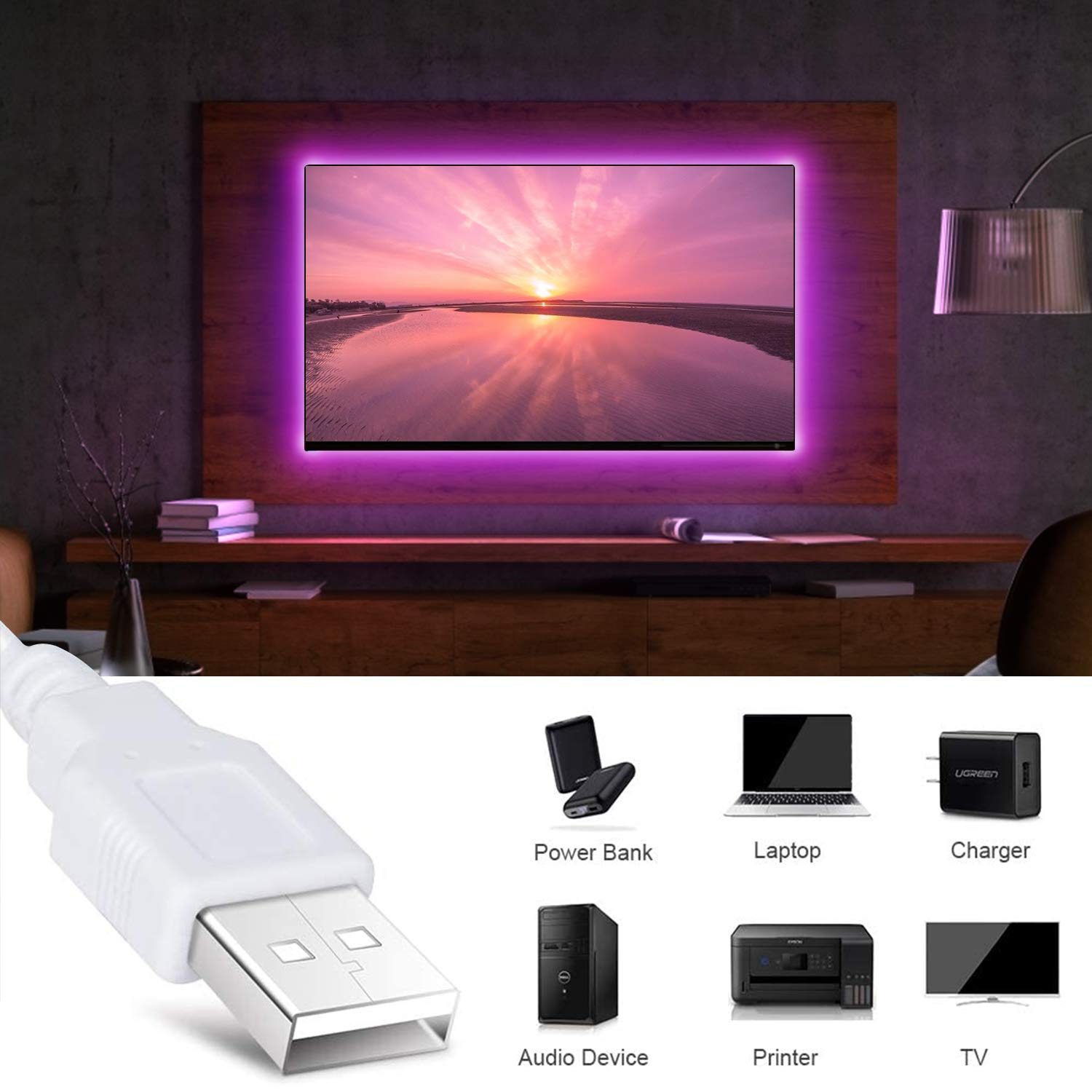 RGB Led Traka 5M USB 3