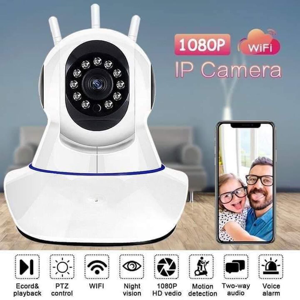 IP WiFi Rotirajuća Unutrašnja Kamera 1080p - wifi kamera 1080p