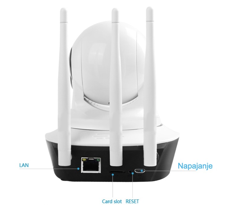 IP WiFi Rotirajuća Unutrašnja Kamera 1080p 4