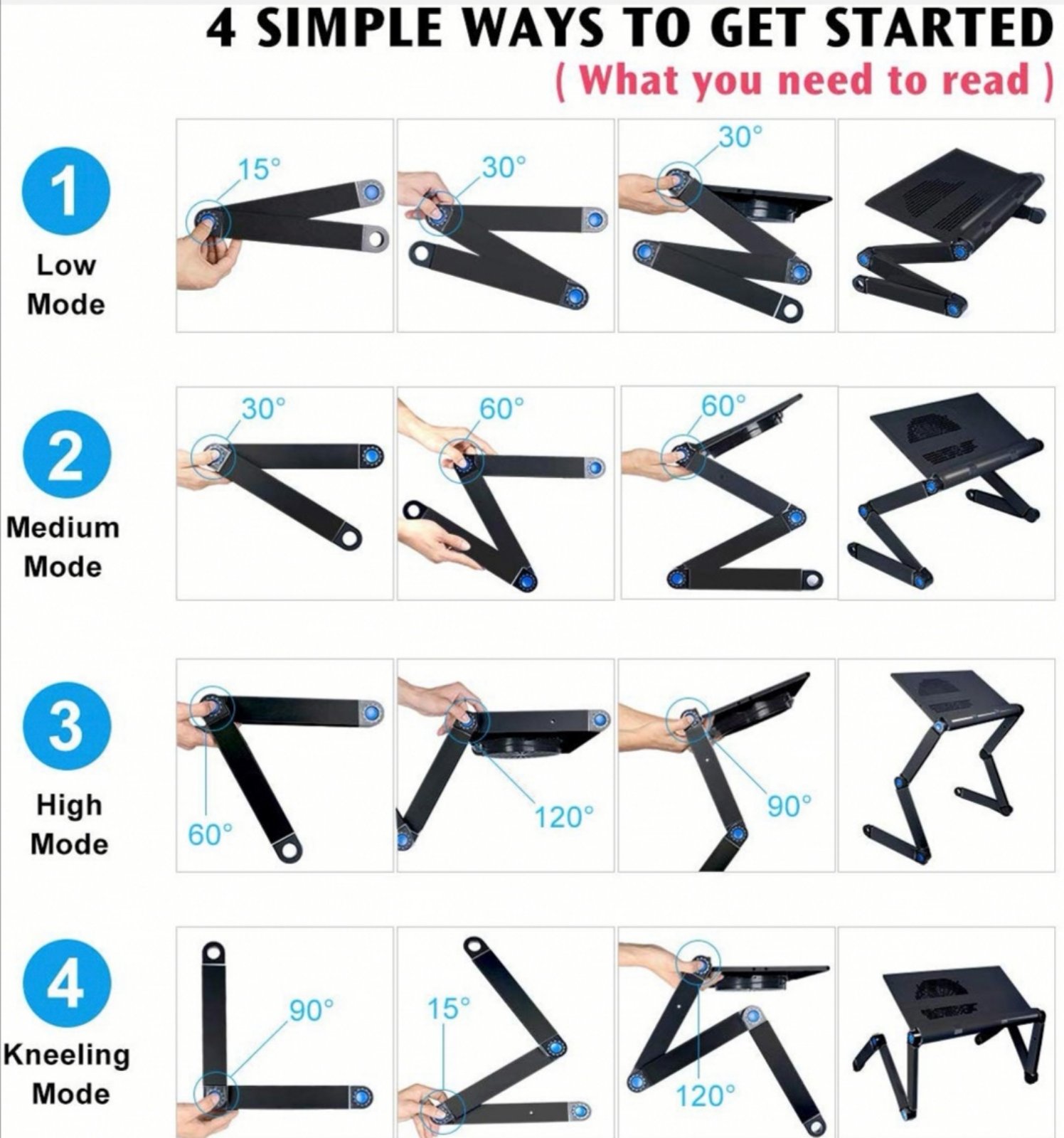 Podesivi Sto Za Lap Top – Sklopivi 5