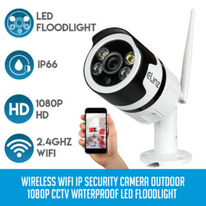 Wireless WiFi IP Security Camera Outdoor 1080P CCTV Waterproof LED Floodlight - wifi ip kamera