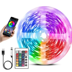 LED Traka RGB USB 5V (Bluetooth+Daljinski) 3 i 5M Silikonska - led traka rgb