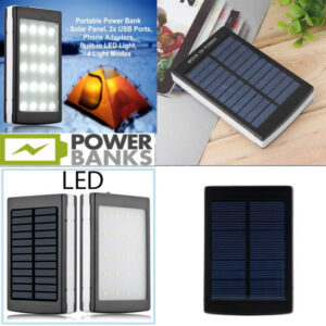Solarni PowerBank + Led Svetlo NOVO 50000mAh - solarni power bank