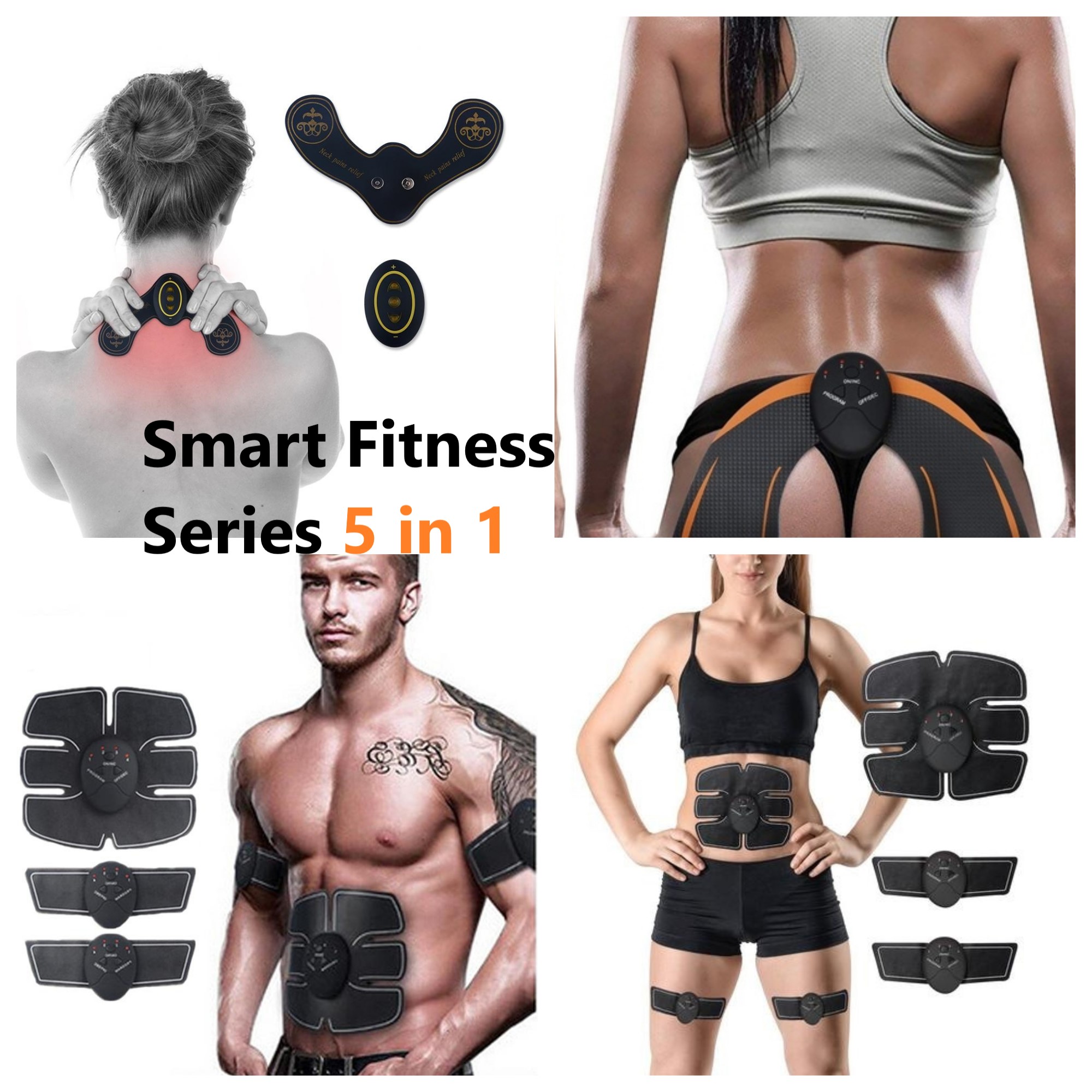 Stimulator mišića 5 u 1 – EMS Smart Fitness Muscle Training Gear Abs Training 5 in1 2