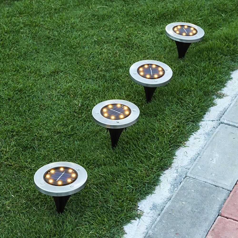 Baštenske solarne disk ubodne lampe 4 kom – Disk Lights 2