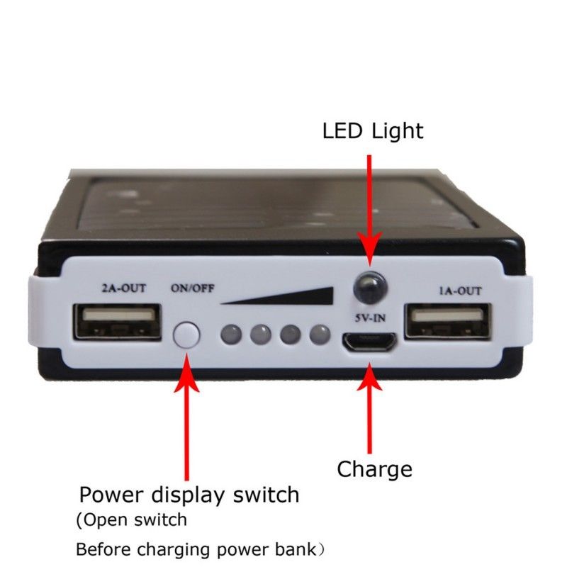 Solarni PowerBank + Led Svetlo NOVO 50000mAh 10