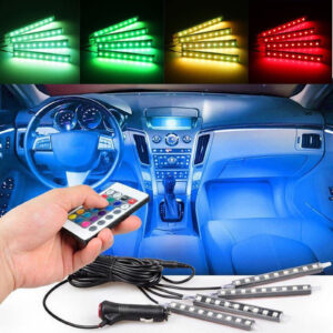 LED RGB Unutrašnja Auto Svetla + Daljinski - LED RGB auto svetla