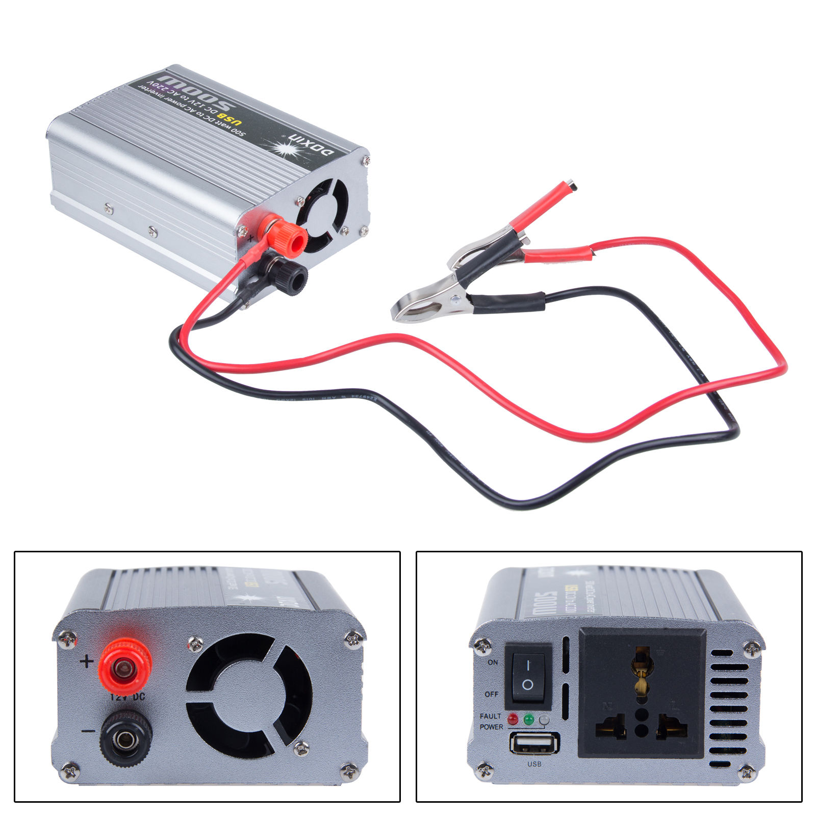 Pretvarač napona 500W DC01 12V-220V - pretvarač napona 500w