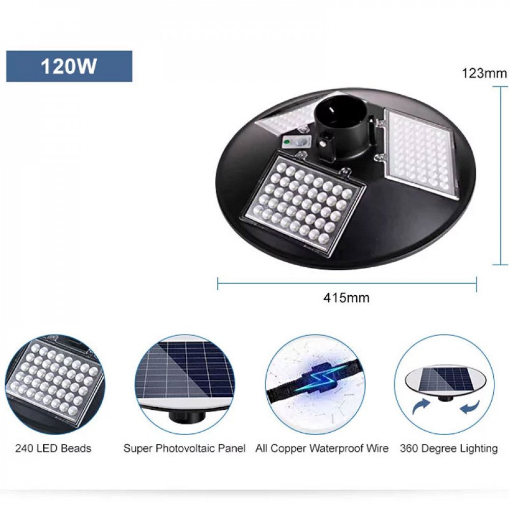 LED UFO Ulićna Baštenska Svetiljka 120W 5