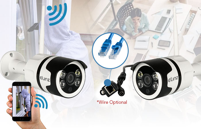 Wireless WiFi IP Security Camera Outdoor 1080P CCTV Waterproof LED Floodlight 4